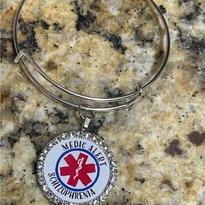 Schizophrenia alert bracelet